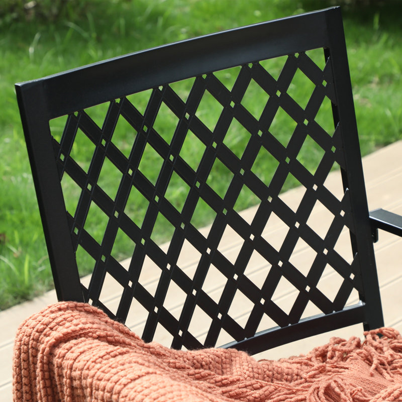 Lark Manor Mcgahan Swivel Patio Dining Armchair with Cushion & Reviews